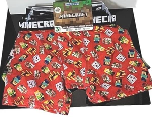 New Set of 3 Minecraft Boys Boxer Briefs Size 10 Large  Underoos Mesh Underwear - Picture 1 of 9