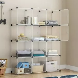 Armadio armadio fai da te 12 cubi metallici filo organizer per vestiti, libri, giocattoli - Foto 1 di 6