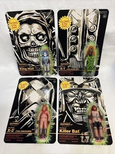 Set completo 4 2022 figure SDCC Super7 ReAction The Worst GITD MOC!! - Foto 1 di 6