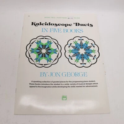 Jon George Kaleidoscope Duets in Five Books No 2 Piano Songbook 1974 Alfred - Image 1 of 4