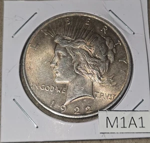 Silberdollar Peace 1922 P, zirkuliert, fein (M1A1) - Bild 1 von 2