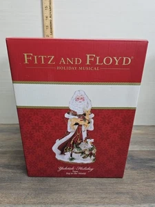 Fitz & Floyd 2016 Yuletide Holiday Musical Santa Joy To The World nuovo con scatola - Foto 1 di 7
