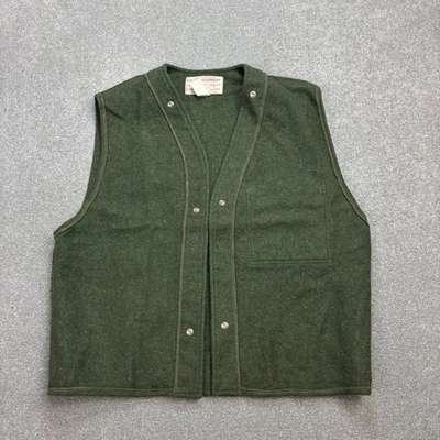 CC Filson Vest Adult Medium Green Mackinaw Waistcoat Style 21 Wool LINER Men - Image 1 of 4