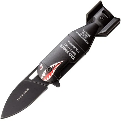 Cuchillo Plegable Asistido Tac Force TF-1039BK Linerlock Hoja 2.25", Mango Negro Foto 1 de 3