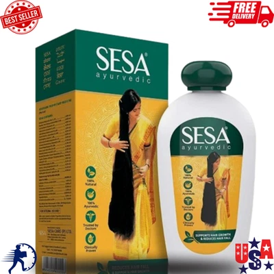 Aceite capilar ayurvédico Sesa - Todo tipo de cabello - SIN aceite mineral - 200 ml Foto 1 de 3