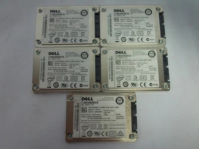 *Lote de 5* Dell 0NDDN1 SSDSC1BG200G4R Intel 200GB 6Gb/s SATA 1.8" SSD (V2855) Foto 1 de 3