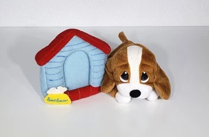 HTF RARA Applause Sad Sam Cup casa cane peluche cornice imbottita 4" x 7" usata in ottime condizioni - Foto 1 di 7