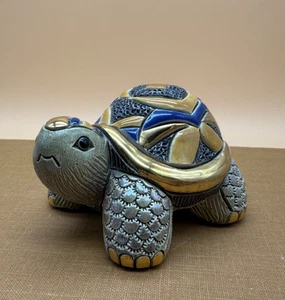 De Rosa Rinconada Handmade Galapagos Turtle Gold, Blue and Peach - Picture 1 of 14
