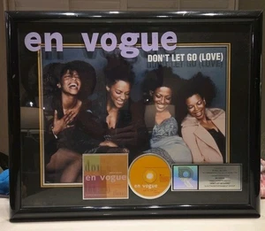EN VOGUE RARE* RIAA Certified Platinum CD Award Plaque Don't Let Go (Love) - Bild 1 von 20
