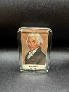 Peso de papel de vidrio presidencial vintage - James Monroe - Imagen 1 de 3