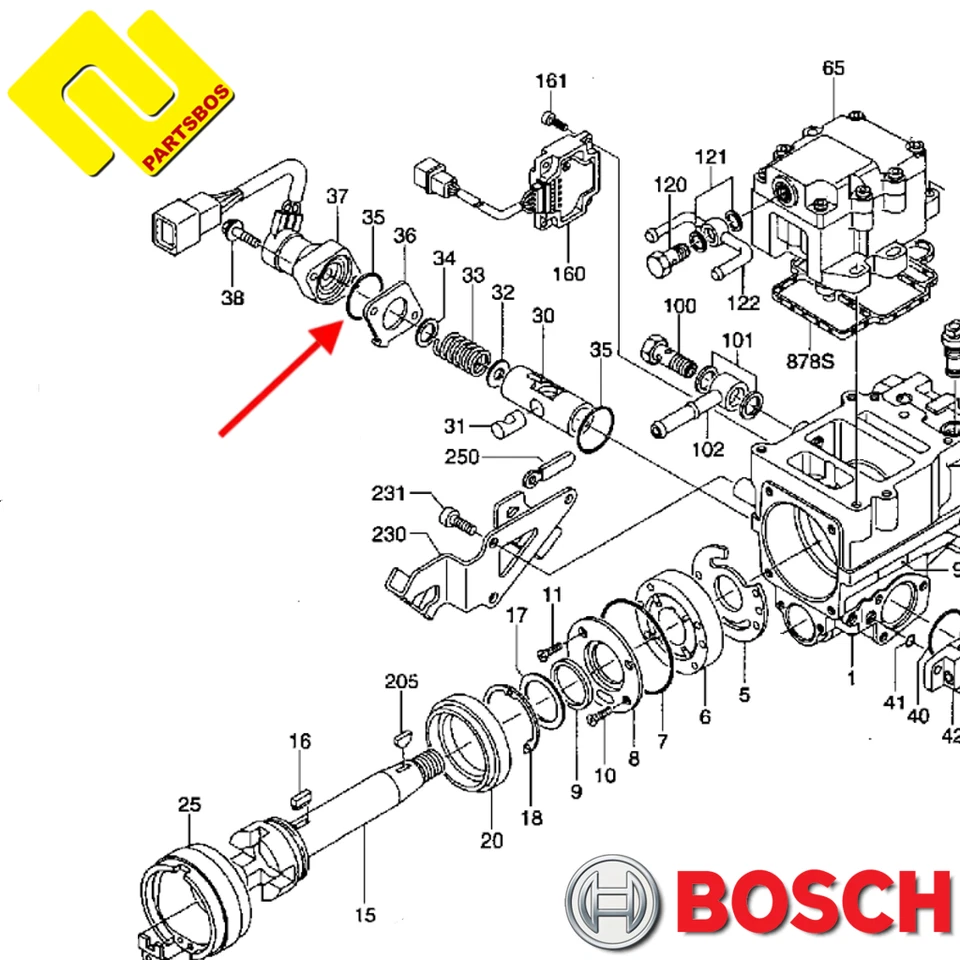 BOSCH 9443612858 O-RING 149911-0100 ,for MITSUBISHI ,ZEXEL Made in JAPAN - Image 1 of 1