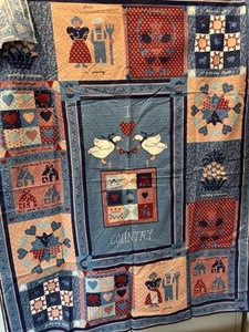 De colección Años 80 90 Springs I Love Country Tela Tramposo Edredón Sampler Algodón 35x44 - Imagen 1 de 10