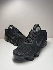 Nike Air VaporMax Flyknit 3 Men’s/Boy’s Black Athletic Shoes Sneakers - Size 7 - Picture 1 of 12