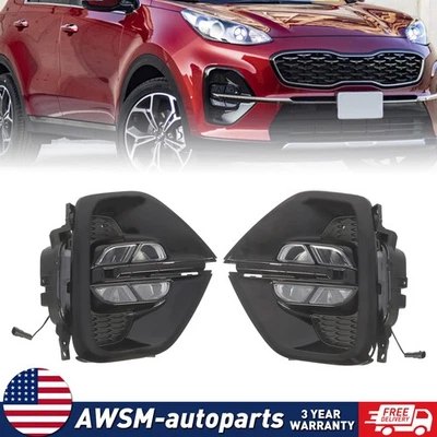 For 2019-2020-2021-2022 Kia Sportage Fog Light LED Daytime Running Lamp DRL Pair Foto 1 de 4