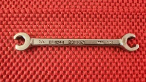 MADE IN THE U.S.A. BONNEY LINE/FLARE NUT SCHRAUBENSCHLÜSSEL EF-1214H, 3/8" & 7/16" - Bild 1 von 2