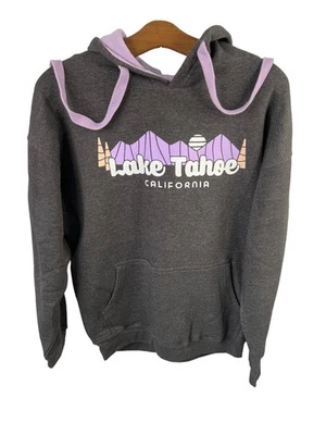 Sudadera con Capucha Ouray Benchmark Talla Pequeña Lake Tahoe Colorblock Pullover Púrpura Gris Foto 1 de 4