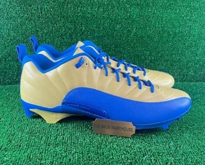 Nike Air Jordan 12 Alpha 3 UCLA Team Issue Football Cleats PE FJ6213-701 Size 16 - Image 1 of 4