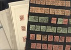 IRELAND, 1922 Overprints, Specialized Stamp accumulation hinged on pages, stock