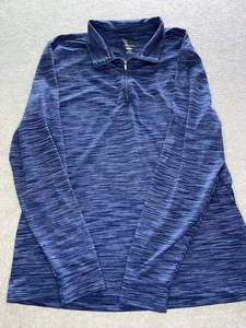 Greg Norman Play Dry Golf Pullover Herren Large Blau Quarter Zip Langarm - Bild 1 von 6