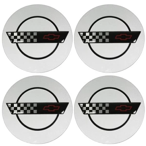 1991-92 Four 4 Corvette Wheel Center Caps Aluminum TruVette Indy Pace Car C4 NEW - Picture 1 of 5