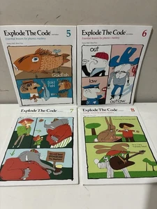 Lot of 4 Books Explode The Code 2nd Ed 5 6 7 8 - Like New - Picture 1 of 5