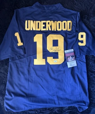 Bryce Underwood Signed Michigan Jersey  JSA AUTHENTICATED - Image 1 of 3