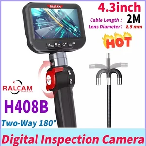 RALCAM H408B IPS Industrial Endoscope Inspection Camera 4.3" Borescope Camera 2M - Picture 1 of 16