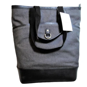 NEW PB Jeremiah Brent CONVERTIBLE DIAPER BAG 17" Gray Backpack Handbag Purse NWT - Picture 1 of 12