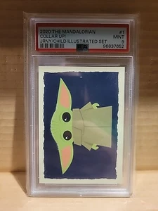 2020 The Mandalorian: Journey of Child Illustrated Set #1 Collar Up! PSA 9 - Bild 1 von 2