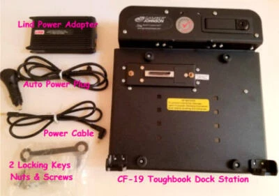 NUEVO 7160-0264-03-P Gamber-Johnson Dock Station CF-19 ToughBook + Adaptador de corriente DC Foto 1 de 4