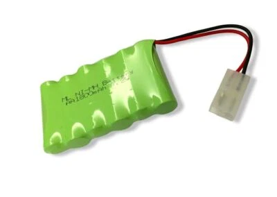 7.2v RC Battery Pack AA Rechargeable Power NiMH 1800mAh Tamiya Plug RC Car Boat - Image 1 of 3