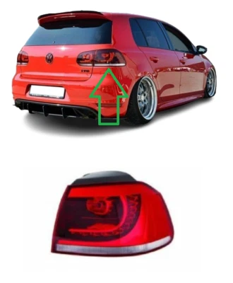 NEW VW GOLF MK6 VI GTI 2009 - 2013 REAR LED TAIL LIGHT LAMP OUTER PART RIGHT O/S - Image 1 of 3