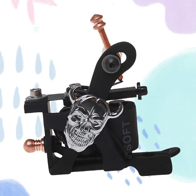 Coil Tattoo Machine For Beginner Liner Lightweight 10 Wraps Black 404-G - Image 1 of 4