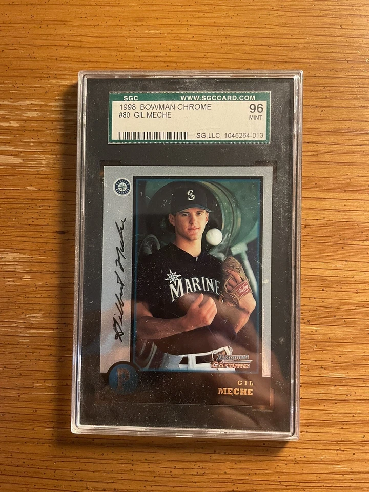 Gil Meche Mariners 1998 Bowman Chrome Rookie #80 Graded 96 Mint by SGC Grading - Image 1 of 1