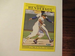 Pick From List Rickey Henderson Cards HOF