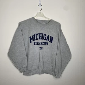 Sudadera Pullover Gear For Sports Para Hombres XL Gris/Azul Michigan Baloncesto - Imagen 1 de 10
