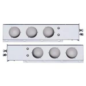Stainless Spring Loaded Light Bar w/ Round Cutout - 2" Bolt Pattern - Picture 1 of 1