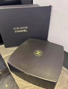 RARE CHANEL Sublimage Beauty Cosmetic Make Up box mirror Pouch Bag Black GIFT - Picture 1 of 7