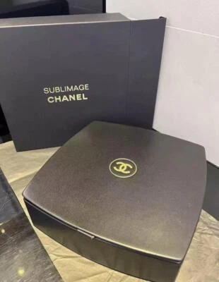 RARE CHANEL Sublimage Beauty Cosmetic Make Up box mirror Pouch Bag Black GIFT - Image 1 of 4