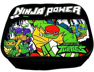 Caja de almuerzo escolar aislada sin plomo MUTANT NINJA TURTLES para niños nueva con etiquetas Foto 1 de 4
