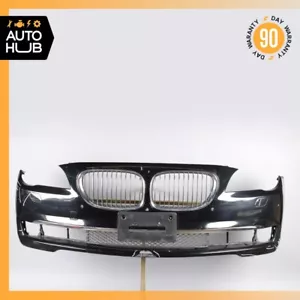 09-12 BMW F04 750i Hybrid 740i 760Li Front Bumper Cover Assembly Jet Black OEM - Picture 1 of 24