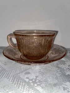 Sharon Cabbage Rose Cup and Saucer - Picture 1 of 6
