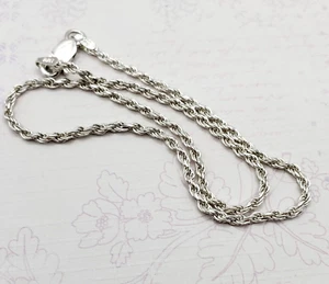 925 Sterling Silver 10” Inch Rope Anklet or Bracelet - Picture 1 of 7