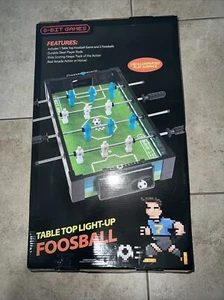 REC-TEK Tischplatte beleuchtet echte Arcade Tischkicker Action 8-Bit robust Stahlspielzeug - Bild 1 von 3