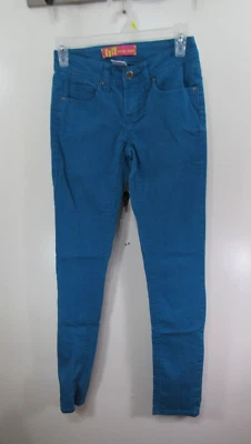 Tyte Pants Size 0 Teal Blue Button Zipper Pockets - Image 1 of 3