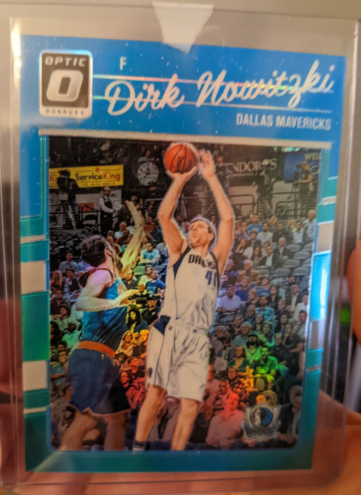 2016-27 Donruss Optic #77 Dirk Nowitzki  Aqua Prizm /25