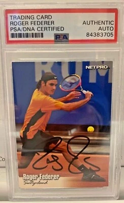  Autographed Roger Federer 2003 Net Pro Sports Card #90 PSA Slabbed Tennis - Image 1 of 3