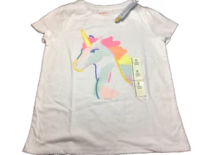 NWT Cat & Jack Girls T-Shirt Colorful Unicorn Sizes Medium Large and X-Large - Picture 1 of 4