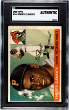 1955 Topps #164 Roberto Clemente Rookie Pirates SGC A Authentic!!