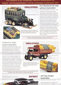 Matchbox Models of Yesteryear Faltblatt/Prospekt 1. "Exclusiv" Serie 1997 - Bild 1 von 1